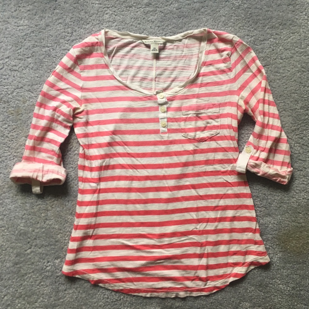 CLEARANCE! Banana republic pink ombré top - XS